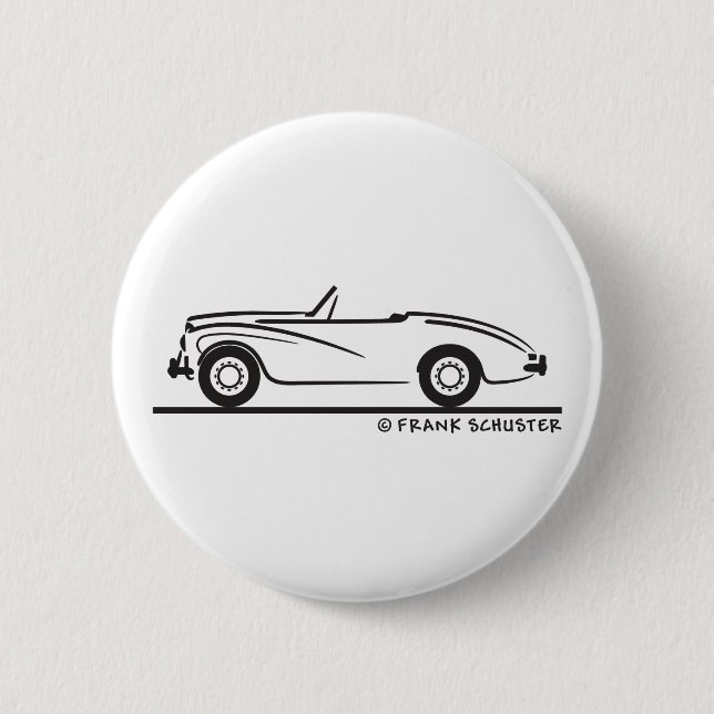 1953 Sunbeam Alpine 6 Cm Round Badge (Front)