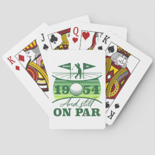 1954 70th Birthday Golf Humour Playing Cards