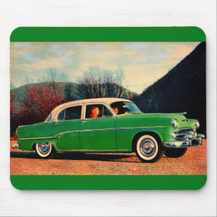 1954 Dodge Royal V8 in green Mouse Pad