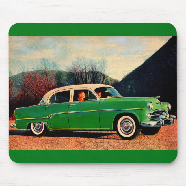 1954 Dodge Royal V8 in green Mouse Pad (Front)