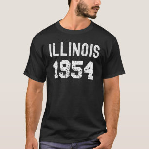 1954 Illinois Birthday Year State Retro Tourist Me T-Shirt