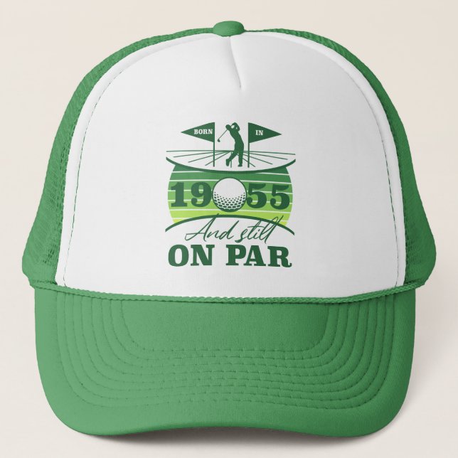 1955 70th Birthday Golf Humour Trucker Hat (Front)