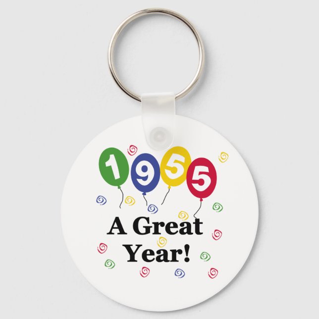 1955 A Great Year Birthday Key Ring (Front)