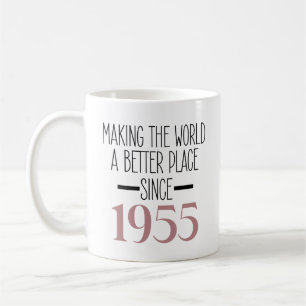 1955 Birthday 70th Years Old Gifts Women Men Coffee Mug