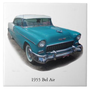 1955 Blue/White Bel Air tile