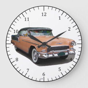 1955 Brown Bel Air clock