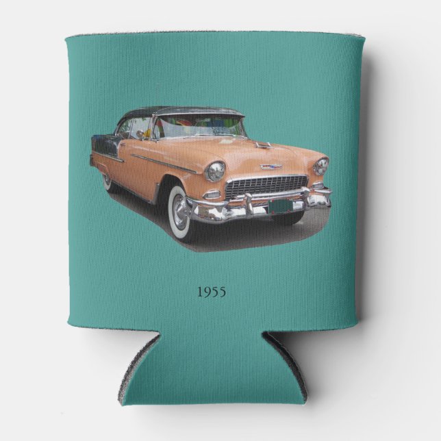 1955 brown classic car can cooler (Front)