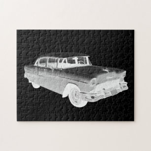 1955 Chevrolet Bel Air Classic Car Art Jigsaw Puzzle