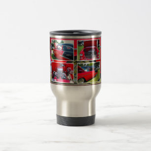 1955 Chevrolet Sedan Collage Travel Mug