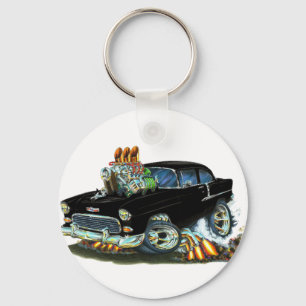 1955 Chevy150-210 Black Car Key Ring