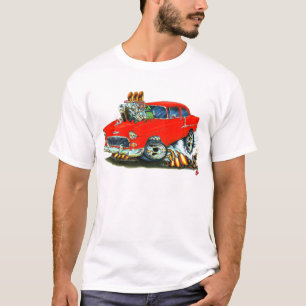 1955 Chevy 150-210 Red Car T-Shirt