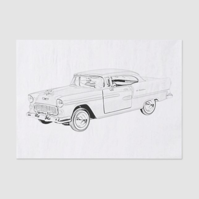 1955 Chevy Bel Air Tissue Paper (Front)