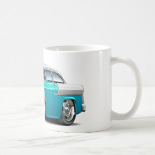 1955 Chevy Belair Turquoise-White Car Coffee Mug