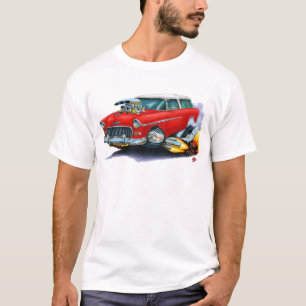 1955 Chevy Nomad Red Car T-Shirt