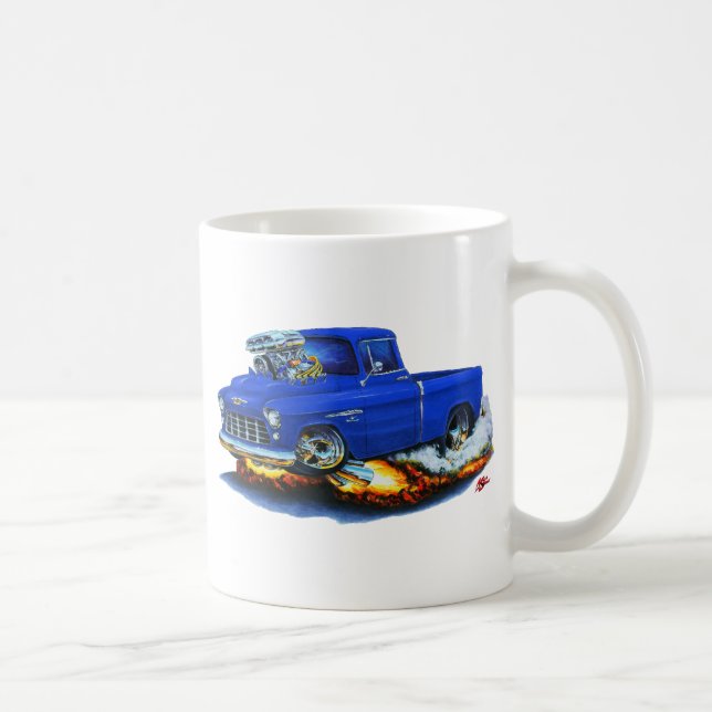 1955 Chevy Pickup Blue Truck Coffee Mug (Right)
