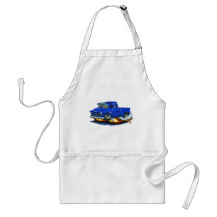 1955 Chevy Pickup Blue Truck Standard Apron