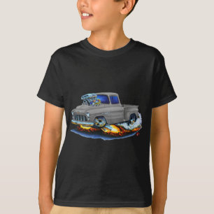 1955 Chevy Stepside Pickup Grey Truck T-Shirt