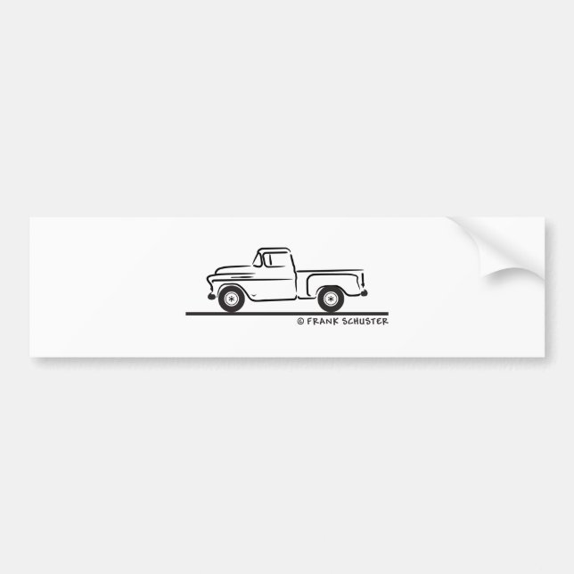 1955 Chevy Truck Bumper Sticker (Front)