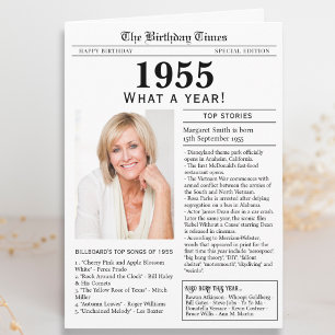 1955 Newspaper Birthday card