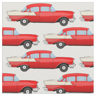 1955 Vintage Four Door Sedan Fabric