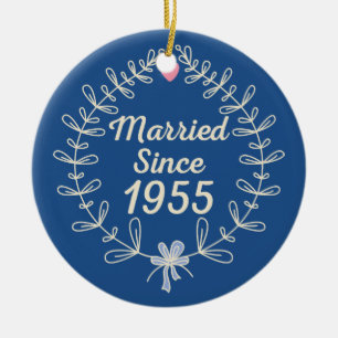 1955 Wedding Anniversary Gift Ornament