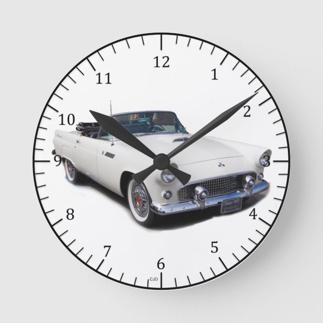 1955 white convertible clock (Front)