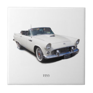 1955 white convertible tile