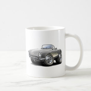1956-57 Corvette Silver Car Coffee Mug