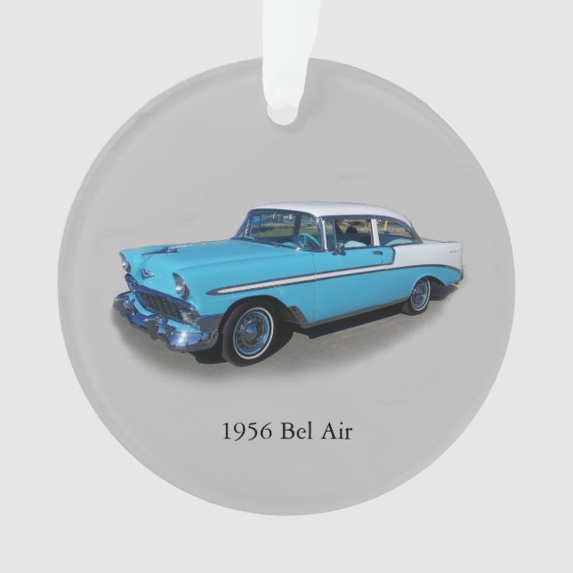 1956 Bel AIr acrylic ornament (Front)