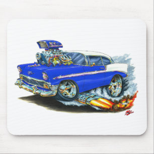 1956 Chevy 150-210 Blue Car Mouse Pad
