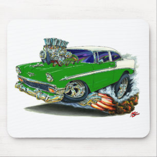 1956 Chevy Belair Green Car Mouse Pad