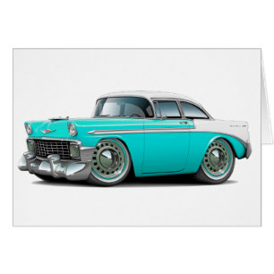 1956 Chevy Belair Turquoise-White Car