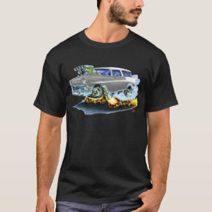 1956 Chevy Nomad Grey Car T-Shirt