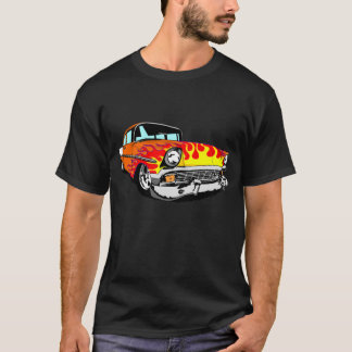 1956 Flamed Bel Air in Orange T-Shirt