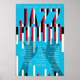 1956 Newport Jazz Festival jazz poster - Ellington