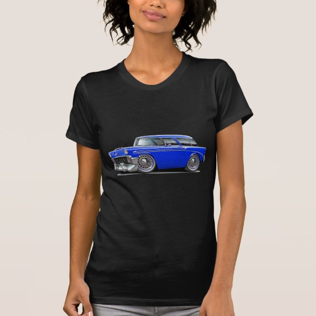 1956 Nomad Blue Car T-Shirt (Front)