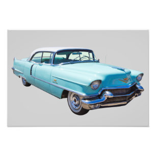1956 Sedan Deville Cadillac Luxury Car Photo Print