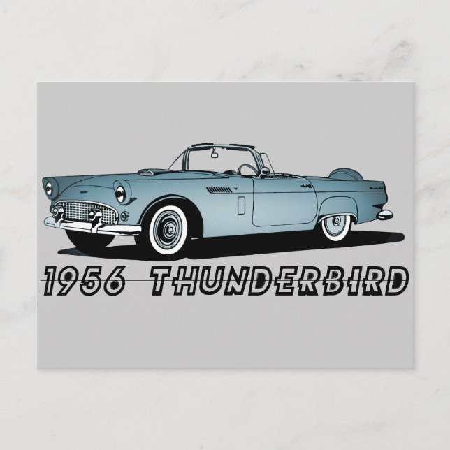 1956 Thunderbird Postcard (Front)