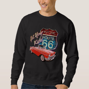 1957 57 chevys truck bel air vintage retro car str sweatshirt