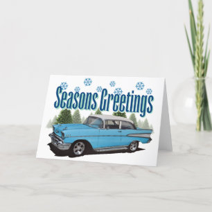 1957 Bel Air with snow Card