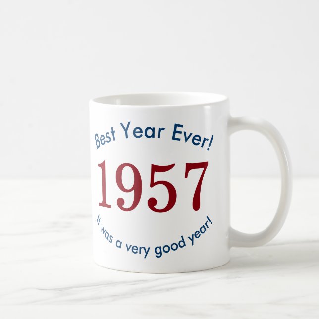 1957 ♥ Best Year Ever! 60th Birthday Gift Mug (Right)