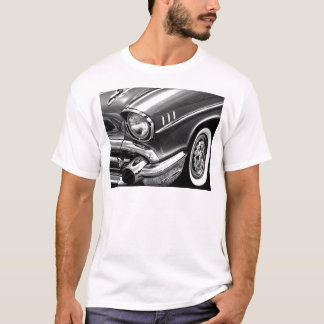 1957 Chevrolet Bel Air Black & White T-Shirt