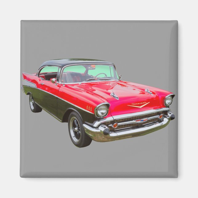 1957 Chevrolet Bel Air Classic Car Magnet (Front)
