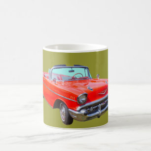 1957 Chevrolet Bel Air Convertible Antique Car Coffee Mug