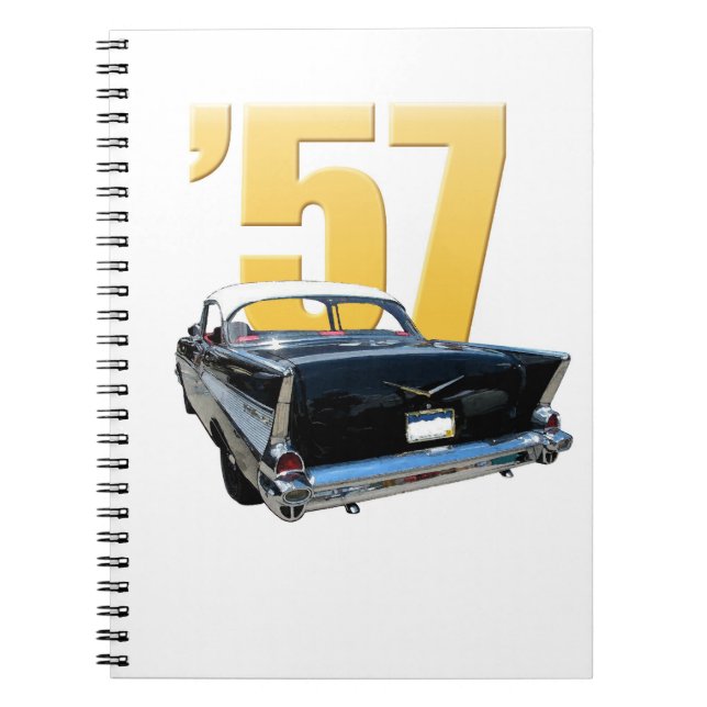 1957 Chevrolet Bel Aire Rear View Notebook (Front)