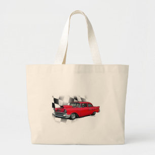 1957 Chevrolet Dragster Large Tote Bag