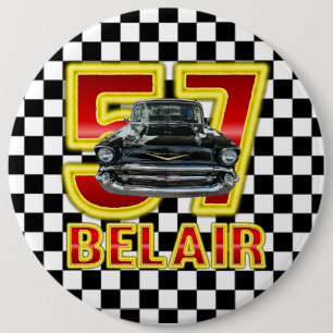 1957 Chevy Bel Air Button. 6 Cm Round Badge