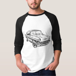 1957 Chevy Bel Air Illustration T-Shirt