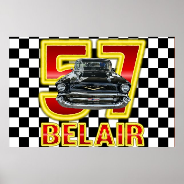 1957 Chevy Bel Air Poster. Poster (Front)