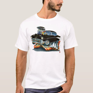 1957 Chevy Belair Black Car T-Shirt